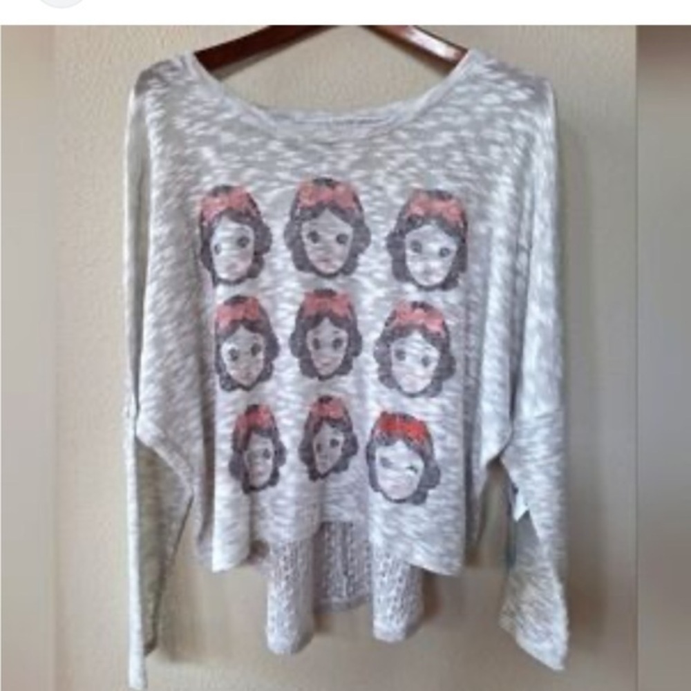 Disney Snow White Sweater Pullover Grey